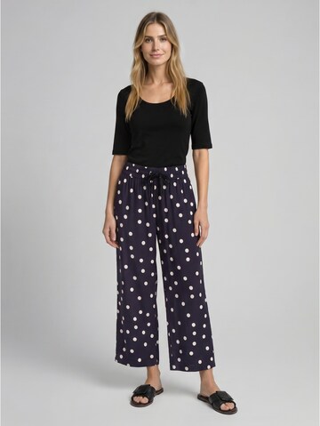 TOM TAILOR Wide leg Broek in Blauw