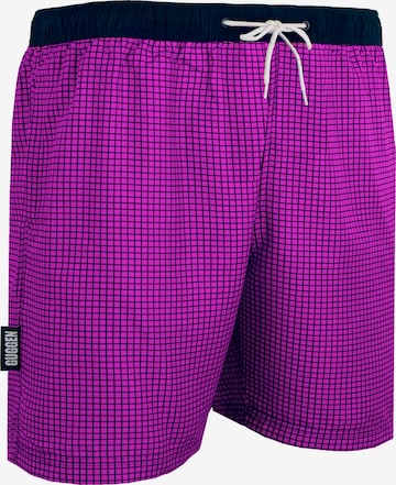 Guggen Mountain Badeshorts 'Boardshorts Style 6' in Lila: Vorderseite