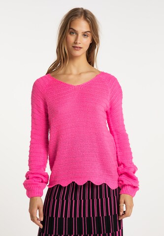 IZIA Sweater in Pink: front