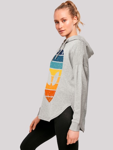 Sweat-shirt 'Alien Sonnenuntergang Retro' F4NT4STIC en gris