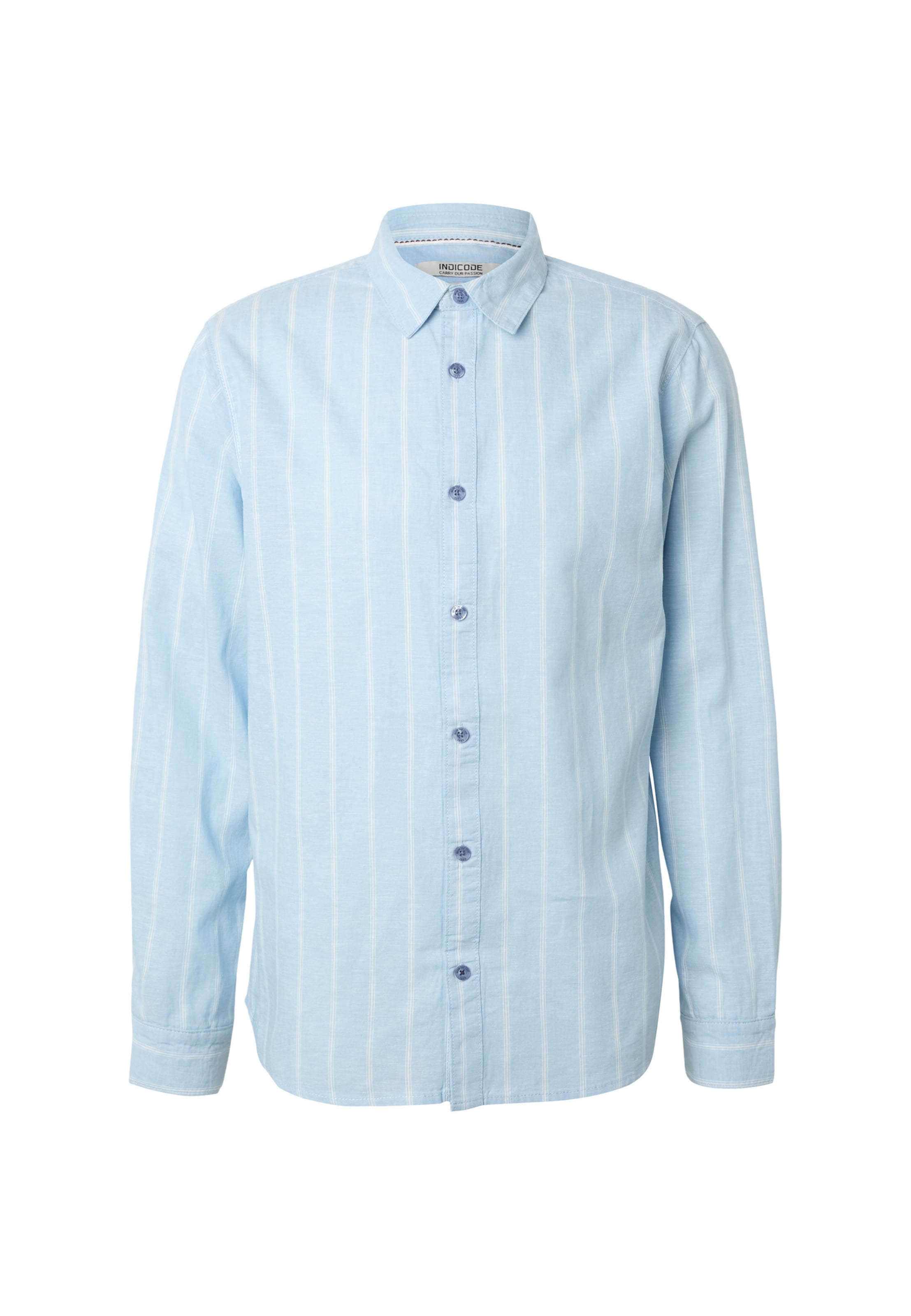 INDICODE JEANS Regular fit Overhemd 'Tryp' in Blauw: voorkant