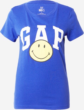 GAP T-Shirt 'SMILEY' in Blau: predná strana
