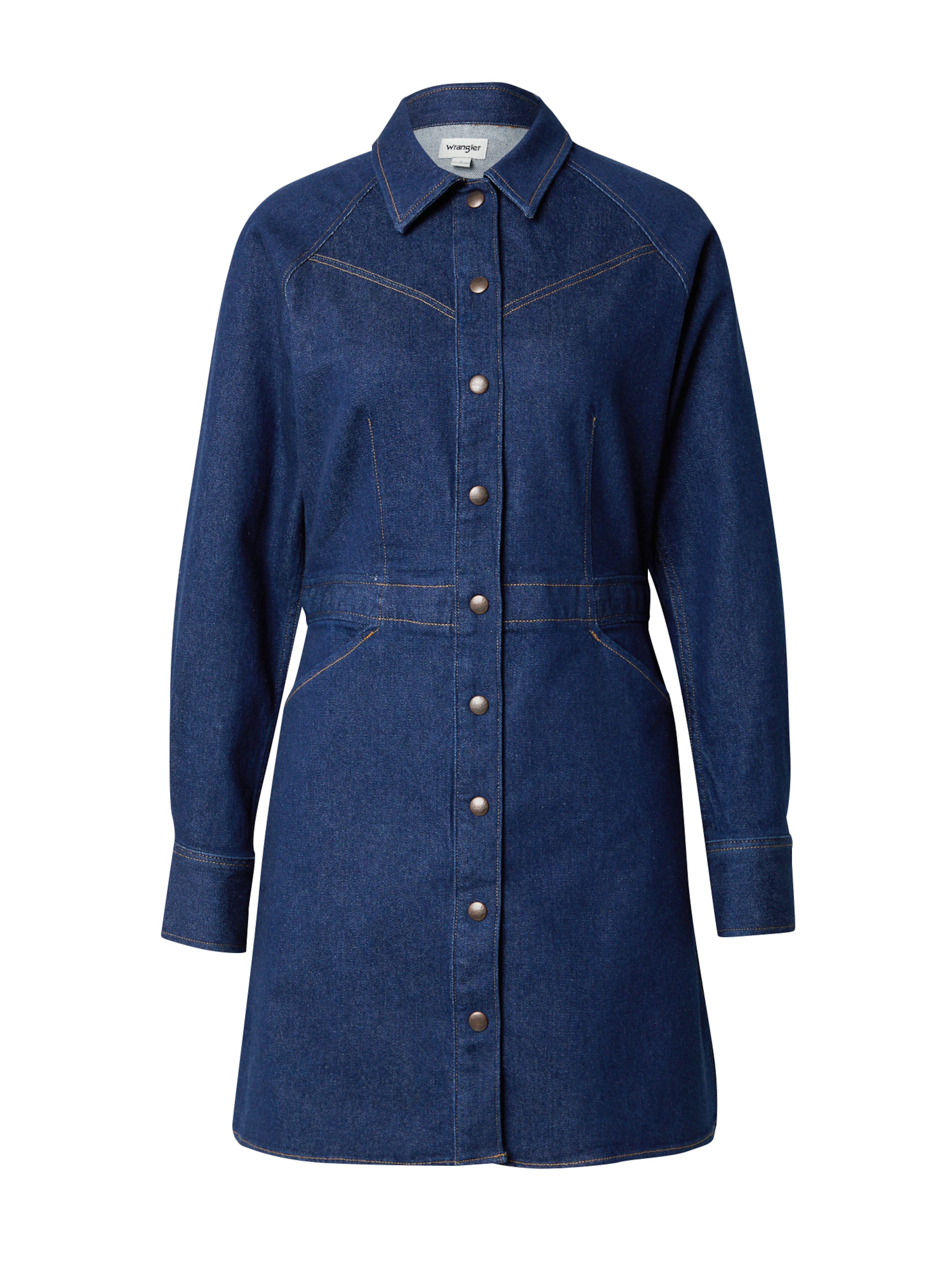 WRANGLER Blousejurk in Blauw: voorkant