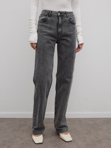 RÆRE by Lorena Rae Wide leg Jeans in Grey: front