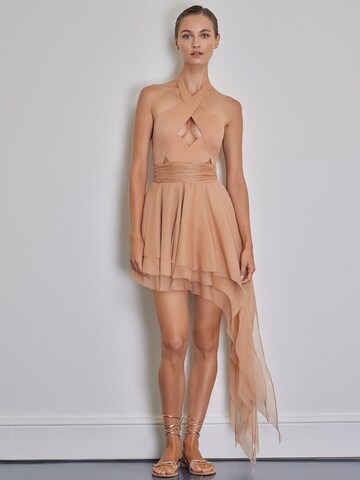 Robe de cocktail 'Pantha' Anse Victorin en beige