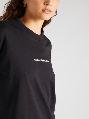 Calvin Klein Jeans Tričko – černá