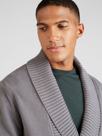 ABOUT YOU Knit cardigan 'Torge' in Grey