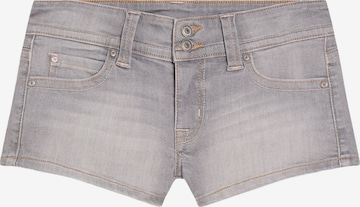 Bershka Úzky strih Džínsy - Sivá: predná strana