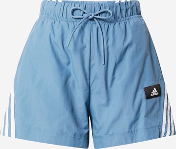 Loosefit Pantalon de sport ADIDAS SPORTSWEAR en bleu : devant
