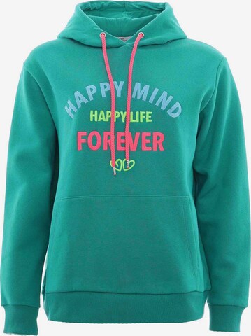 Zwillingsherz Sweatshirt 'Malena' in Green: front