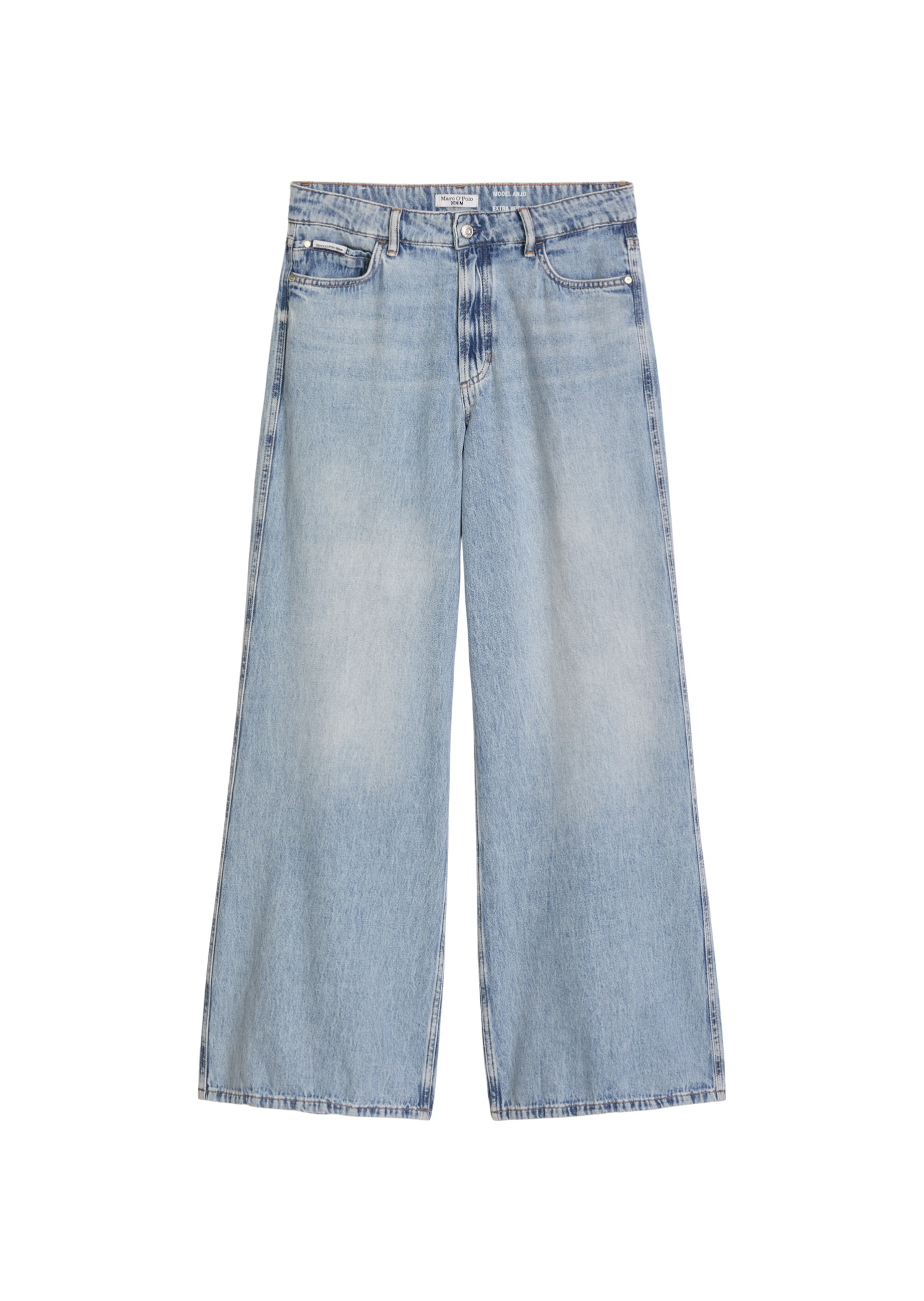 Marc O'Polo DENIM Loosefit Jeans in Blauw: voorkant