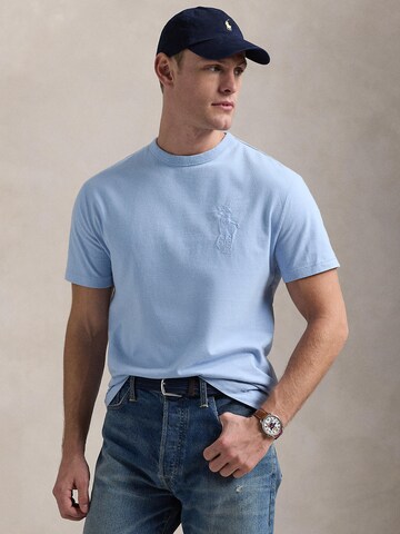 Tricou de la Polo Ralph Lauren pe albastru: față