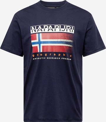 T-Shirt 'S-KREIS' NAPAPIJRI en bleu : devant