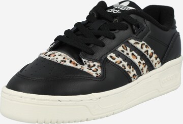 Baskets basses 'Rivalry Low' ADIDAS ORIGINALS en noir : devant