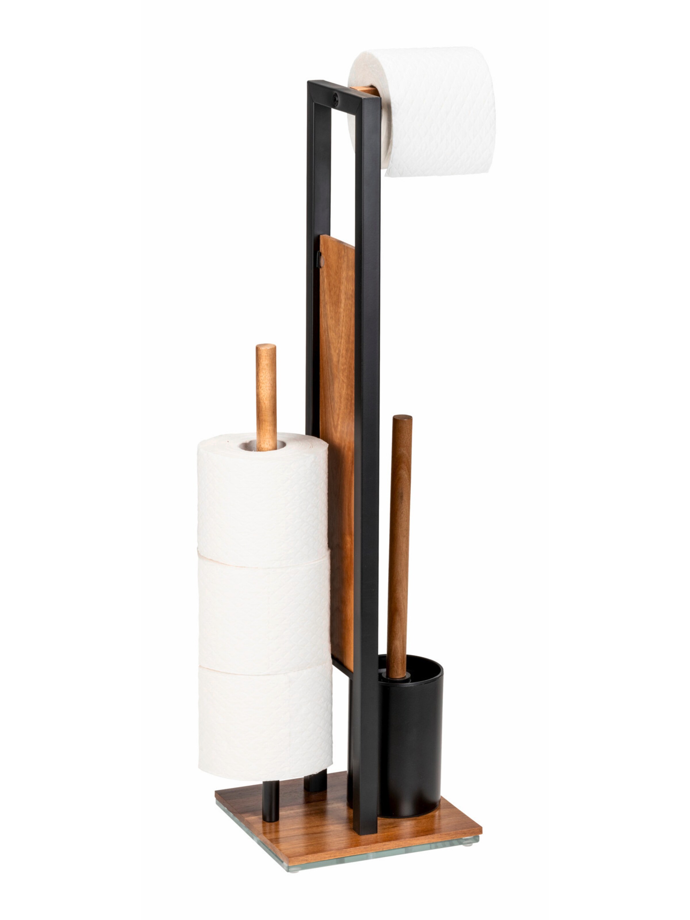 Wenko Stand WC-Garnitur 'Rivalta' in Braun