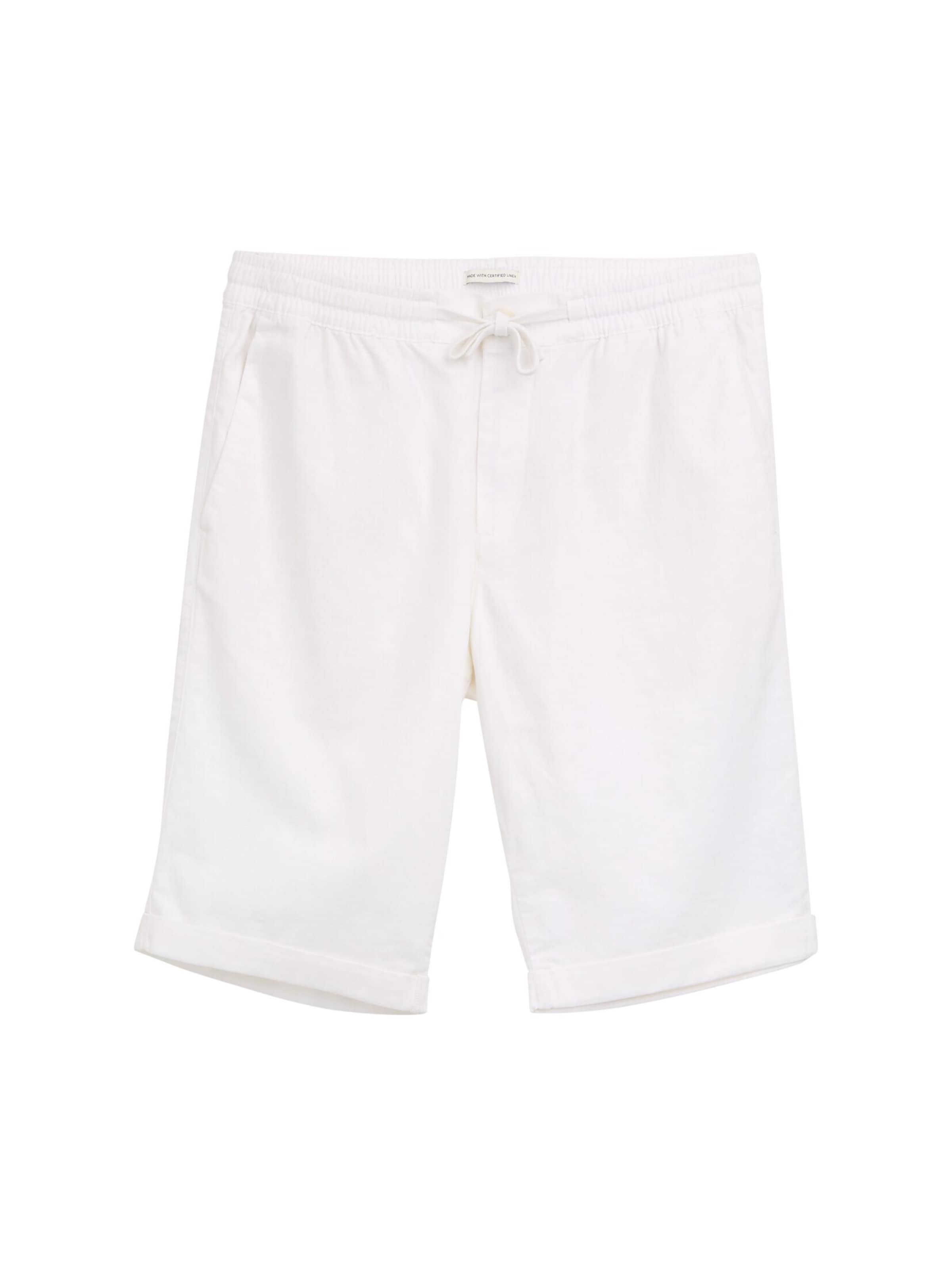 TOM TAILOR Regular Hose in Weiß: Vorderseite