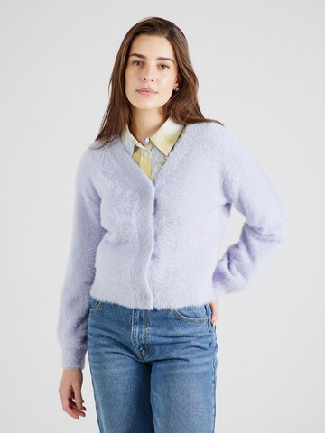 VERO MODA Knit cardigan 'VMALINA' in Purple: front