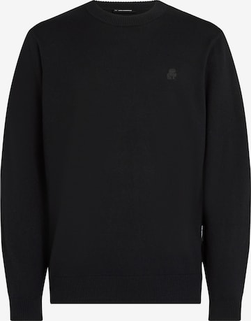 juoda Karl Lagerfeld Megztinis 'Kameo': priekis