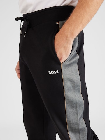 BOSS Orange Tapered Trousers in Black