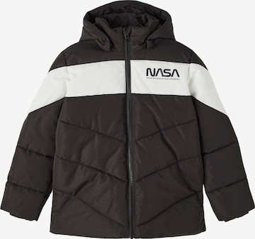 Veste d’hiver 'Nasa' NAME IT en noir : devant