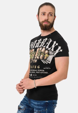 CIPO & BAXX T-Shirt in Schwarz