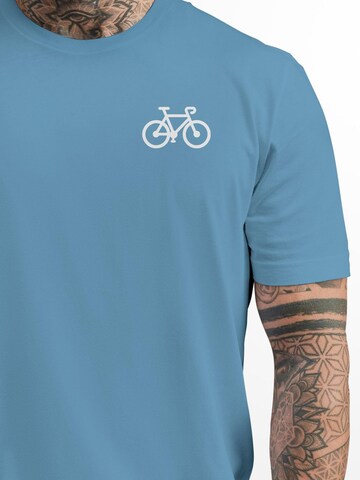 Neverless Shirt 'Fahrrad' in Blue