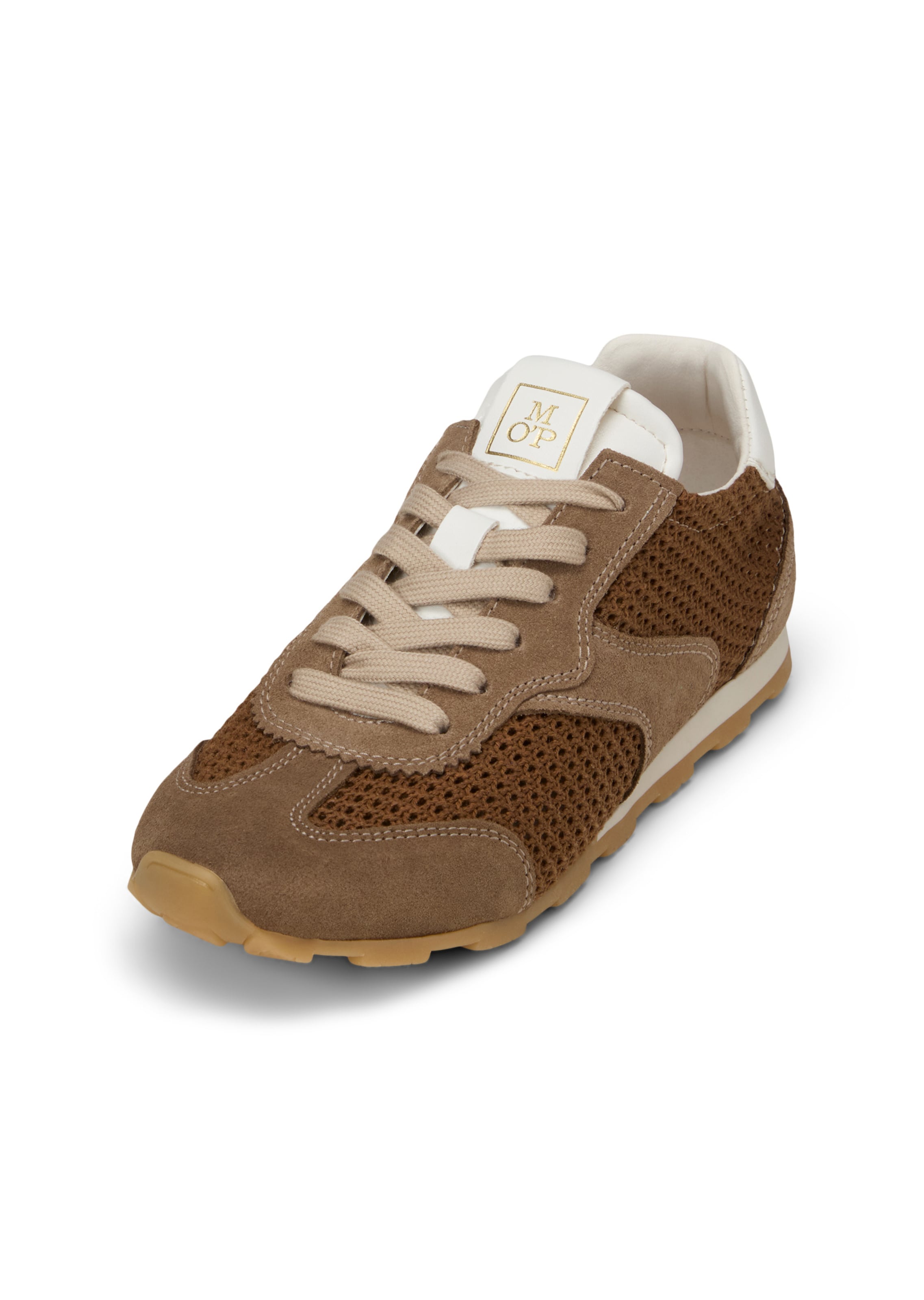 Marc O'Polo Sneakers laag in Bruin: voorkant