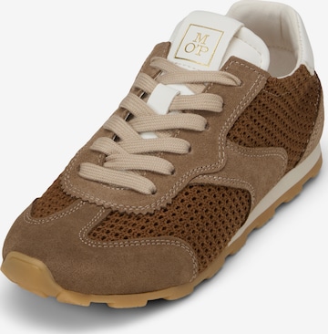 Baskets basses Marc O'Polo en marron : devant