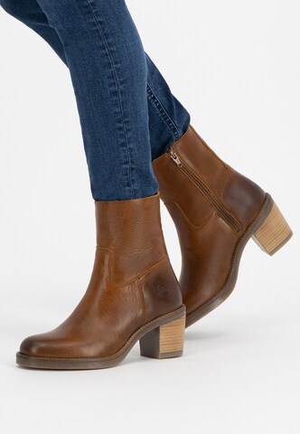 Bottines Travelin en marron : devant