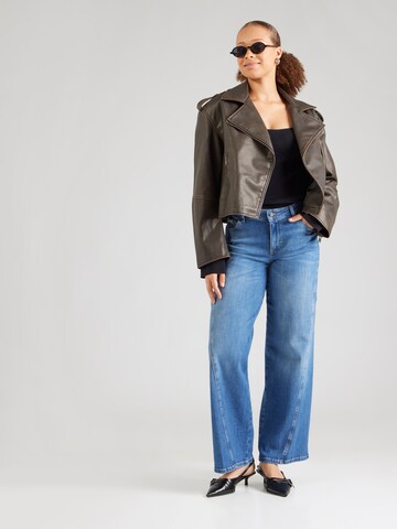 GUESS JEANS Široke hlačnice Kavbojke | modra barva