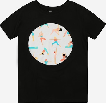 Mister Tee Shirt 'Yoga' in Zwart: voorkant