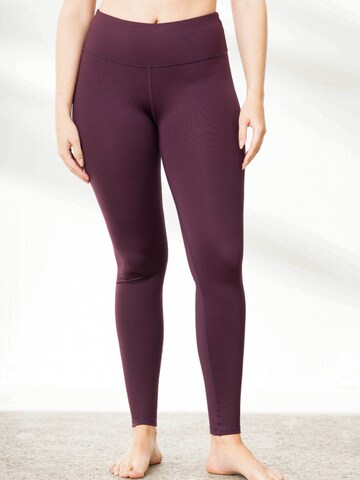 Hey Honey Skinny Leggings 'Unicolor' in Rot