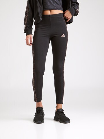 ADIDAS SPORTSWEAR Skinny Sportnadrágok - fekete: elől
