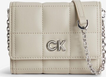 Calvin Klein Taška cez rameno - Béžová: predná strana