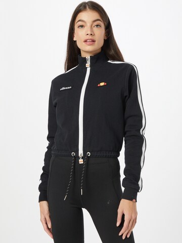 ELLESSE Zip-Up Hoodie 'Laboria' in Black: front