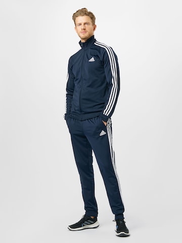 ADIDAS SPORTSWEAR Tracksuit 'Essentials 3-Stripes' in Blue: front