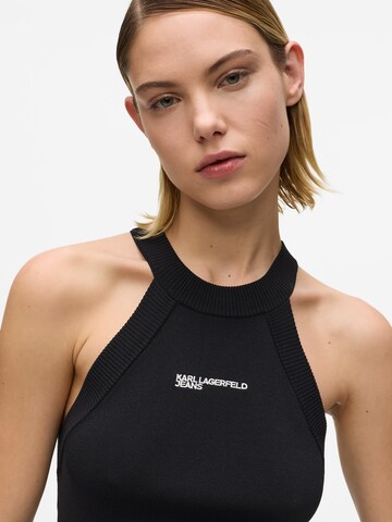 KARL LAGERFELD JEANS - Top de punto en negro