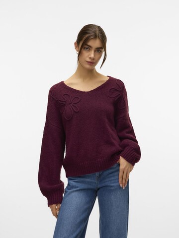 VERO MODA Pullover 'VMLollipop' i rød: forside