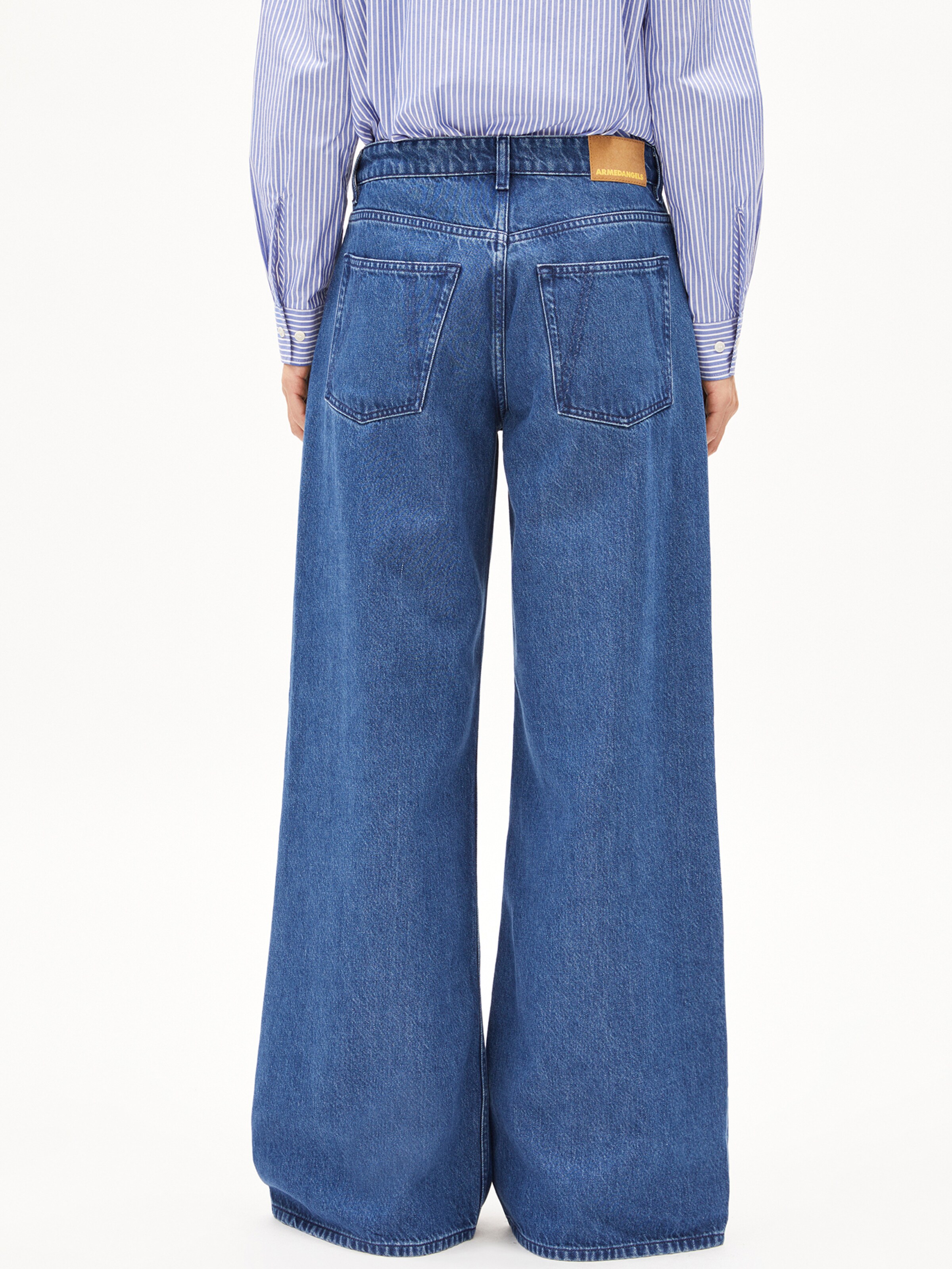 ARMEDANGELS Wide leg Jeans 'ASTRAEAAS' in Blauw