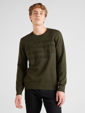 Pull-over ARMANI EXCHANGE en vert : devant