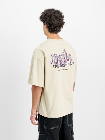 T-Shirt 'Studio Edition BP' ALPHA INDUSTRIES en beige : devant