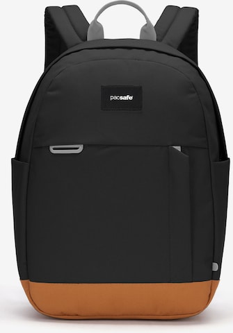 Pacsafe Rucksack in Schwarz: predná strana