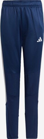 ADIDAS PERFORMANCE Slimfit Sportovní kalhoty 'Tiro 23 Club' – modrá: přední strana