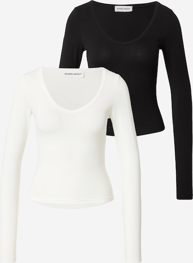 studioselect Футболка 'Bianca' в Черный / Белый, Обзор товара