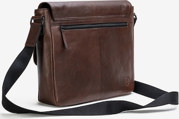 Farmhood Document Bag in Brown: front