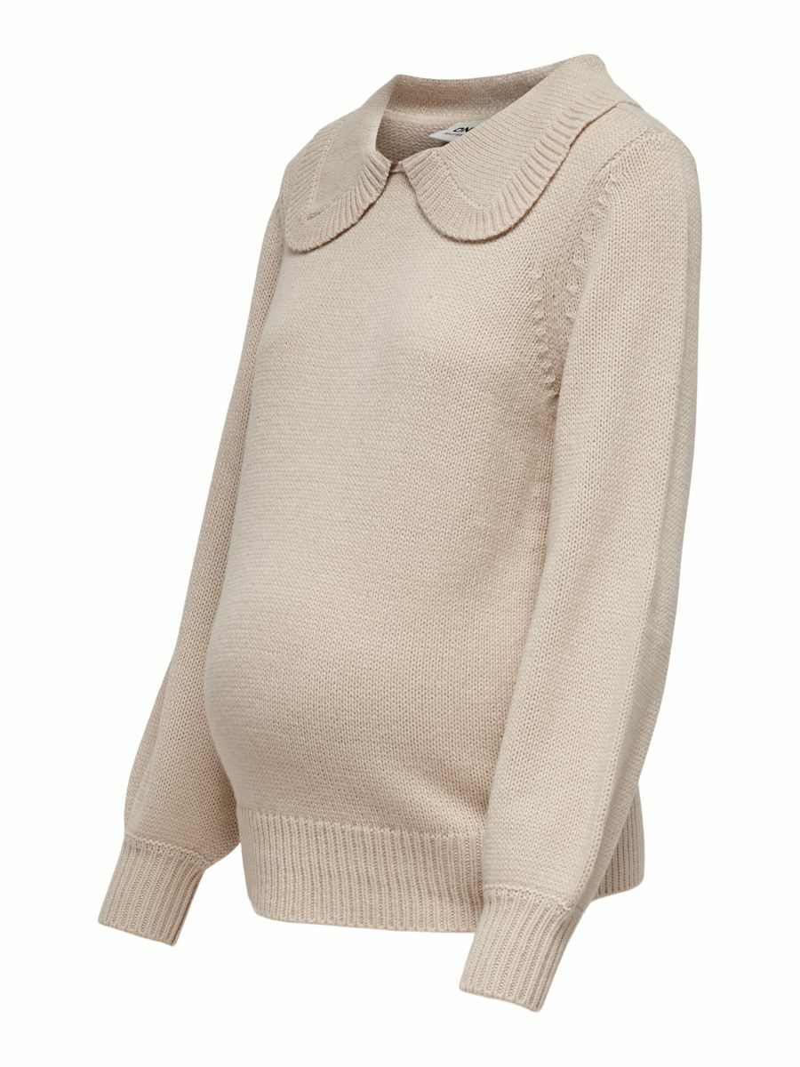 Only Maternity Pullover in Camel 