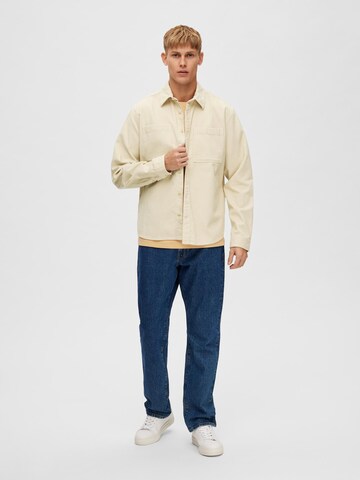 SELECTED HOMME Regular fit Overhemd in Beige