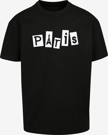Maglietta 'Paris X' di Merchcode in nero: frontale