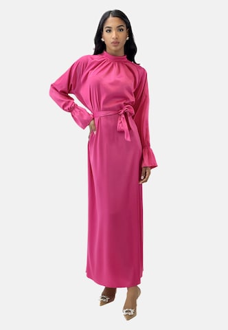 Elara Dress in Pink: front
