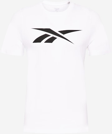 Reebok Sport Performance Shirt 'Vector' in White: front